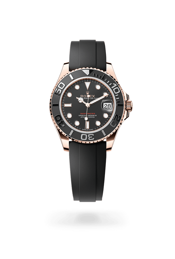 rolex Yacht-Master in 18 ct Everose gold, M268655-0017 - Zadok Jewelers