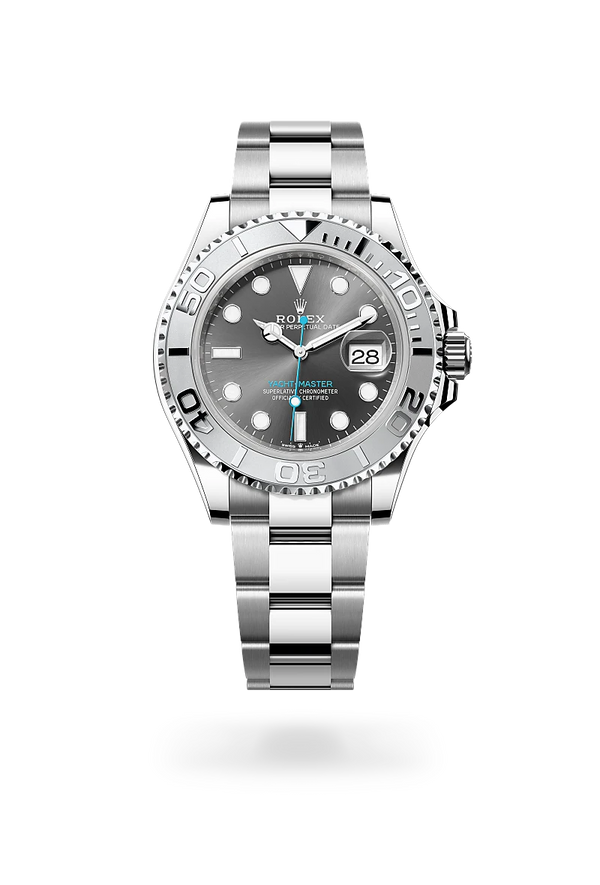 rolex Yacht-Master in Rolesium - combination of Oystersteel and platinum, M126622-0001 - Zadok Jewelers
