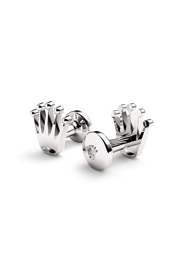 Rolex ‘Crown’ cufflinks White gold A1019 - 1