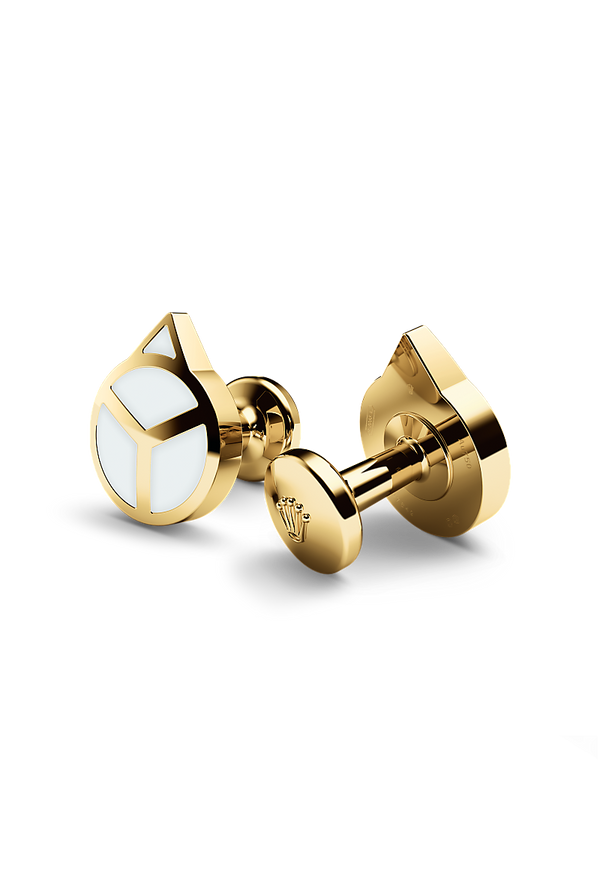 Rolex ‘Hand’ cufflinks Yellow gold and luminescent material A1028 - 3