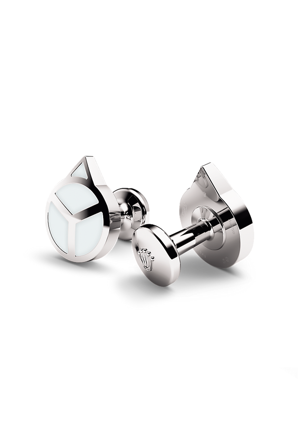 Rolex ‘Hand’ cufflinks White gold and luminescent material A1029 - 1