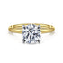 Tiana 14K Yellow-White Gold Round Solitaire Diamond Engagement Ring - 1
