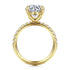 Winslow 14K Yellow Gold Round Diamond Engagement Ring (Setting Only) - 4
