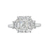 Emerald Cut Diamond Engagement Ring - 1